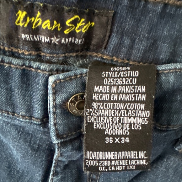 Urban star premium apparel jeans 36x34 - Picture 2 of 5